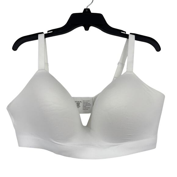 Soma Enbliss Wireless T-Shirt Bra Size 40D White Padded Contour Comfort - Picture 1 of 5